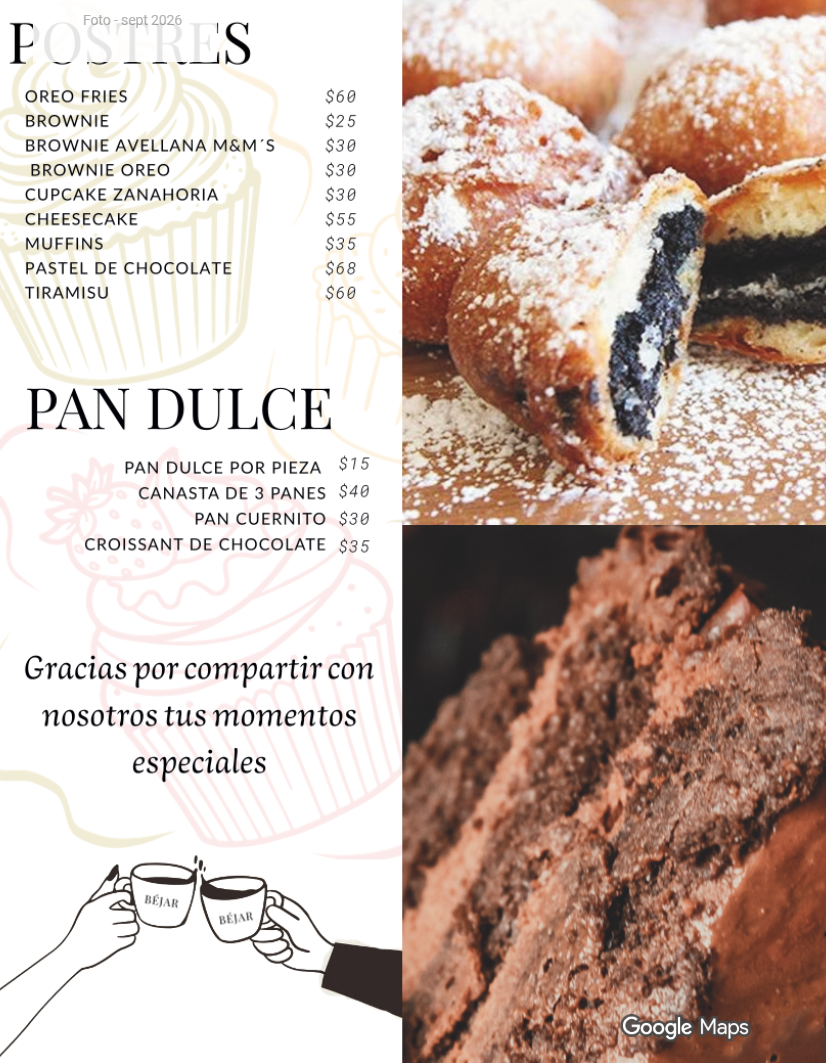 Postres y pan dulce